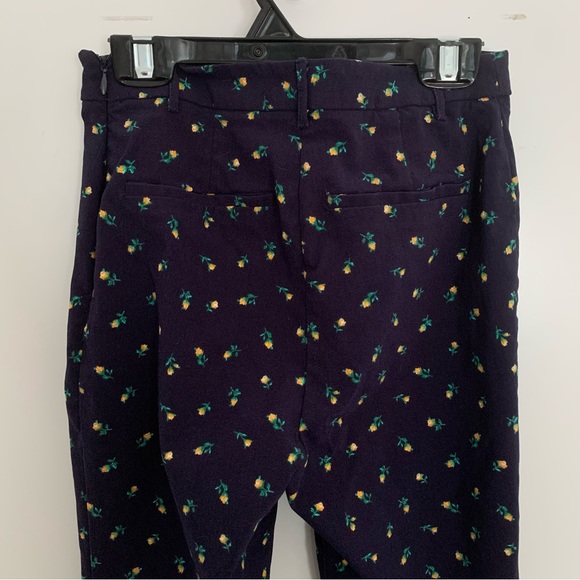 F21 Floral Navy Blue Trousers - Picture 6 of 7